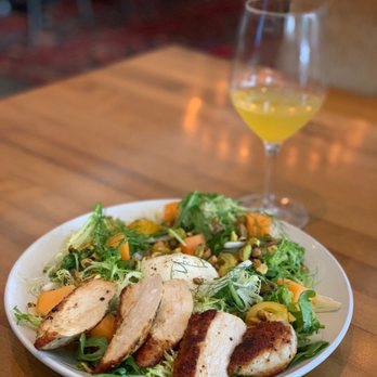 The Osprey - Summer Salad (burrata, fruits, pistachios, fruits, and arugula/spring mix, yummmm!) - Seafood Near Me - Orlando, Florida The Osprey - Summer Salad (burrata, fruits, pistachios, fruits, and arugula/spring mix, yummmm!) - Seafood Near Me - Orlando, Florida