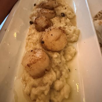 Seared - Scallops with mushroom risotto - Steakhouses Near Me - Albuquerque, New Mexico Seared - Scallops with mushroom risotto - Steakhouses Near Me - Albuquerque, New Mexico