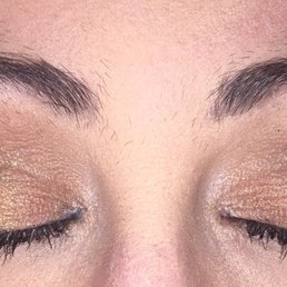 The day after the brow wax. The day after the brow wax.