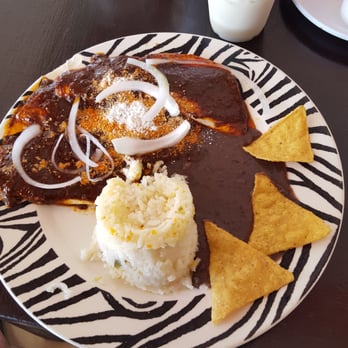 Los Portales - Cheese mole enchiladas - Caribbean Near Me - Playa del Carmen, ROO