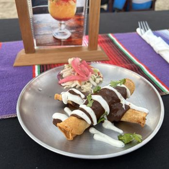 Maggie's Blue Rose - Duck Tacitos in Mole Sauce - Mexican Near Me - Avalon, California