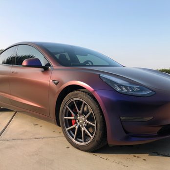 Wrap Bullys | Vehicle Wraps & PPF - Model 3 Satin Roaring Thunder Color Flip - Vehicle Wraps Near Me - Gardena, California Wrap Bullys | Vehicle Wraps & PPF - Model 3 Satin Roaring Thunder Color Flip - Vehicle Wraps Near Me - Gardena, California