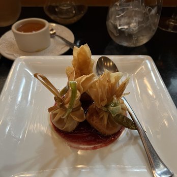 Rasika - Sweet Potato Samosa with raspberry chutney - Indian Near Me - Washington, DC, District of Columbia