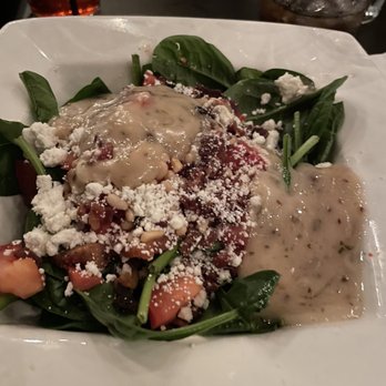 Stacks Bar & Grill - Spinach salad with warm bacon dressing - Bars Near Me - Valparaiso, Indiana