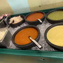 Salsa/condiment bar