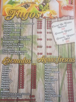 Menu photo 1 Jugos y Licuados Mary Cancún, ROO Menu photo 1 Jugos y Licuados Mary Cancún, ROO