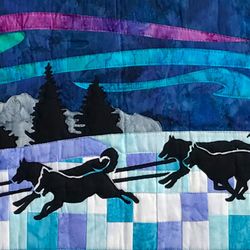 Northern Threads - Aurora Run, Row by Row 2017  by Marie Noah