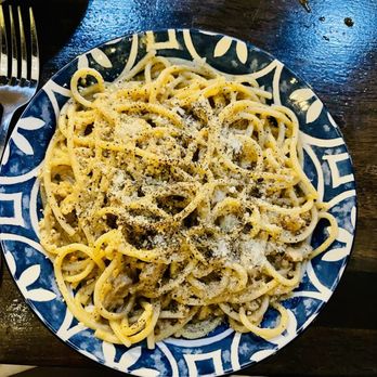 Rusticucina - Bucatini Cacio E Pepe with Sausage - Italian Near Me - San Diego, California Rusticucina - Bucatini Cacio E Pepe with Sausage - Italian Near Me - San Diego, California