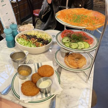 Sadelle's - Latkes and bagel tower - Bakeries Near Me - New York, New York Sadelle's - Latkes and bagel tower - Bakeries Near Me - New York, New York