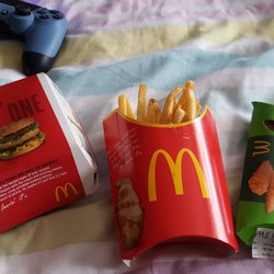 McDonald's - There's no other way to eat a big mac then in bed with netflix