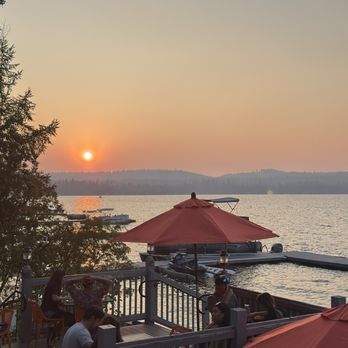 Spitfire Tacos & Tequila - Sunset on the patio - Mexican Near Me - McCall, Idaho
