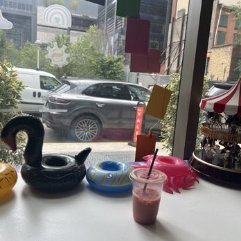 Purple Rainbow Cafe - Rose latte - Coffee & Tea Near Me - Brooklyn, New York