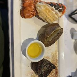 Kar'is Surf and Sirloin - The Surf and Turf where the potato was barely bigger than the tiny steak for $75.