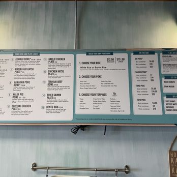 Paina Cafe - Menu - Poke Near Me - Las Vegas, Nevada