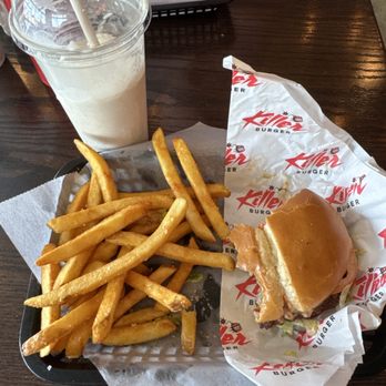 Killer Burger Potranco - SMASHER Chocolate Shake Regular Fries - Burgers Near Me - San Antonio, Texas Killer Burger Potranco - SMASHER Chocolate Shake Regular Fries - Burgers Near Me - San Antonio, Texas