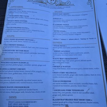 Edison James Island - Menu - Seafood Near Me - Charleston, South Carolina