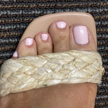 Ranch Nails Spa - Gel pedi.  I chose the beach pedicure by Max.  Loved it. - Nail Salons Near Me - Ontario, California