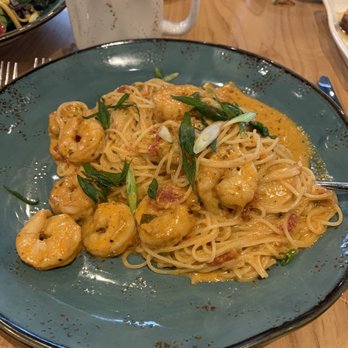 Kitchen Social - Blackened shrimp capellini - Cocktail Bars Near Me - Columbus, Ohio Kitchen Social - Blackened shrimp capellini - Cocktail Bars Near Me - Columbus, Ohio