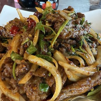 Shan China Bistro and Bar - Spicy Beef with Cumin - Chinese Near Me - Austin, Texas Shan China Bistro and Bar - Spicy Beef with Cumin - Chinese Near Me - Austin, Texas