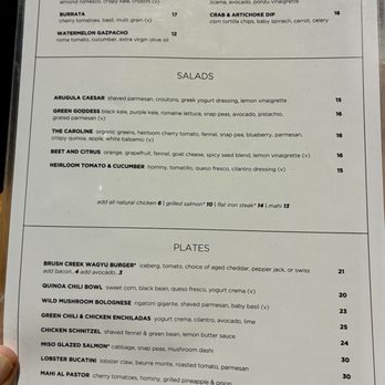 Caroline - Menu - Bakeries Near Me - Austin, Texas