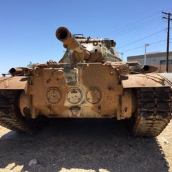 Barstow Centennial Park - 05.13.18 M60 on display highlighting one of the important aspects of Barstow's history