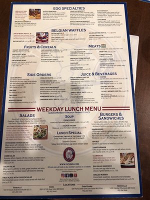 Menu photo 5 The Original Pancake House Eden Prairie, MN