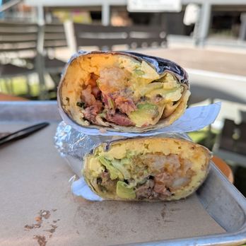 Legacy Hall - Breakfast Burrito with Brisket from Dry Rub - Food Court Near Me - Plano, Texas Legacy Hall - Breakfast Burrito with Brisket from Dry Rub - Food Court Near Me - Plano, Texas