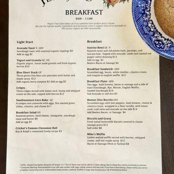 Peach Tree Cafe - An Exquisite Menu (with more on the back) - Cafes Near Me - Rimrock, Arizona Peach Tree Cafe - An Exquisite Menu (with more on the back) - Cafes Near Me - Rimrock, Arizona
