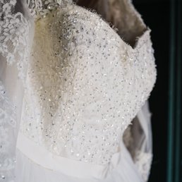 Intricate beading and lace still look amazing after alterations
