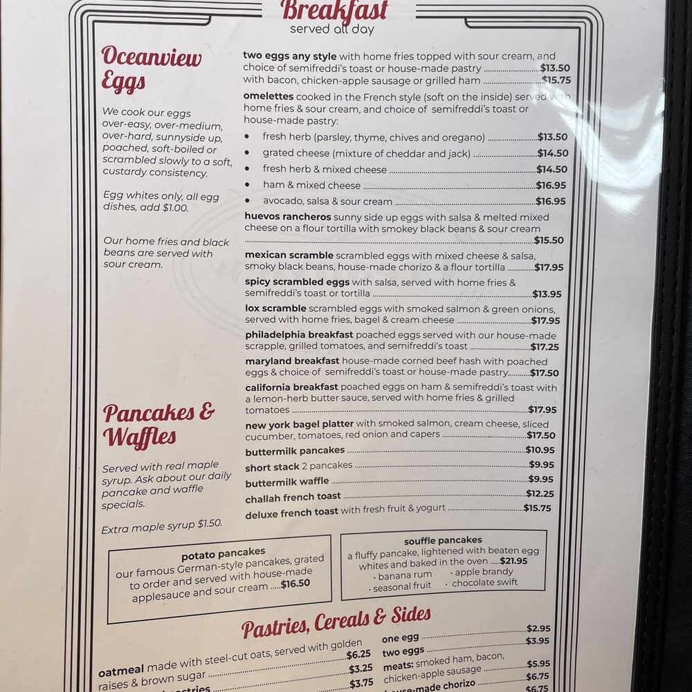 Oceanview Diner - Menu - Sandwiches Near Me - Berkeley, California Oceanview Diner - Menu - Sandwiches Near Me - Berkeley, California