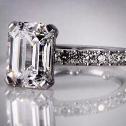 Diamond Galleria - Here is a great picture of the engagement ring my husband purchased over the holiday. We are so happy and excited!