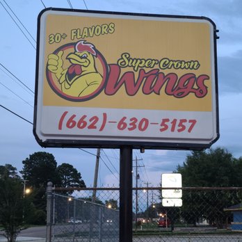 Super Crown Wings - sign for super crown wings - Chicken Wings Near Me - Columbus, Mississippi Super Crown Wings - sign for super crown wings - Chicken Wings Near Me - Columbus, Mississippi