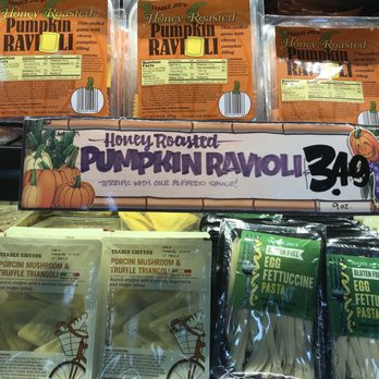 Trader Joe's - Leave it to Trader Joe's to have the best festive food! Pumpkin ravioli is delicious! Must try! - Grocery Near Me - Charlotte, North Carolina Trader Joe's - Leave it to Trader Joe's to have the best festive food! Pumpkin ravioli is delicious! Must try! - Grocery Near Me - Charlotte, North Carolina