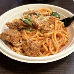 Vodka Bucatini w/Italian Sausage. So good!