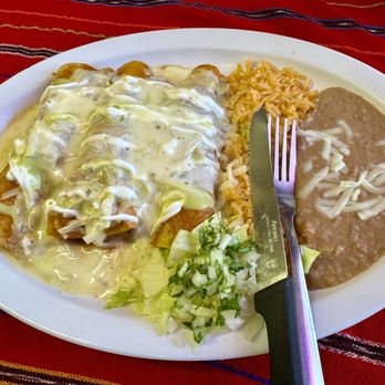 Taco Boy Taqueria - Chicken Enchiladas entree - Mexican Near Me - Tecumseh, Oklahoma Taco Boy Taqueria - Chicken Enchiladas entree - Mexican Near Me - Tecumseh, Oklahoma