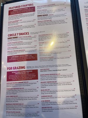 Menu photo 4 Circle 7 Ranch Ballwin, MO