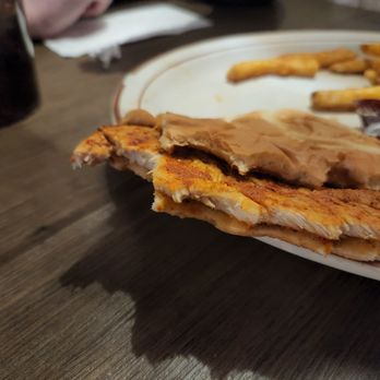 Tequila Mexican Restaurant - This is the Chicken sandwich on the menu. Thin... even with a bun! . - Mexican Near Me - Saint Louis, Missouri Tequila Mexican Restaurant - This is the Chicken sandwich on the menu. Thin... even with a bun! . - Mexican Near Me - Saint Louis, Missouri