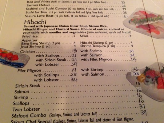 Menu photo 2 Sakura Hibachi Steak House Parsippany, NJ Menu photo 2 Sakura Hibachi Steak House Parsippany, NJ