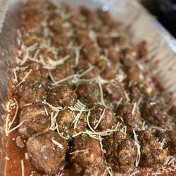 Your Chef Dre - Homemade Italian meatballs w/ homemade marinara sauce