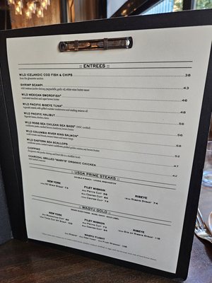 Menu photo 1 Water Grill - Denver Denver, CO Menu photo 1 Water Grill - Denver Denver, CO