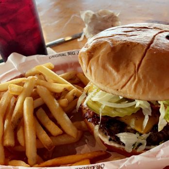 Longhorn Cafe - Bacon cheeseburger and fries (combo) - Burgers Near Me - San Antonio, Texas