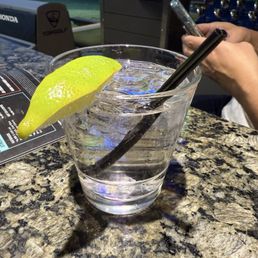 Extremely flat (possibly just water) vodka soda