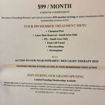 Sculpted Beauty - Pricing and services - Body Contouring Near Me - St. George, Utah