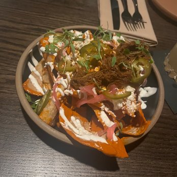 Quemar - Totopos con Birria - Latin American Near Me - Virginia Beach, Virginia