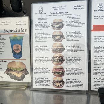 Bulldog Bistro - Menu - Burgers Near Me - Pasco, Washington