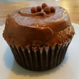 Ferrero rocher buttercream on a moist chocolate cake.