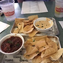 Moss Rock Tacos & Tequila - Fresco tomato salsa and million peso queso