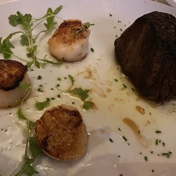 Eddie V's Prime Seafood - 8oz Center Cut Filet Mignon and Three Georges Bank Scallops - Seafood Near Me - Mclean, Virginia Eddie V's Prime Seafood - 8oz Center Cut Filet Mignon and Three Georges Bank Scallops - Seafood Near Me - Mclean, Virginia
