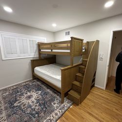 Cribs 2 Teens Second Time Around - Twin over full bunk bed with storage stairs.