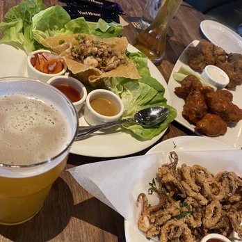 Yard House - Fried Calamari, Chicken Lettuce Wraps, wings - New American Near Me - Irvine, California